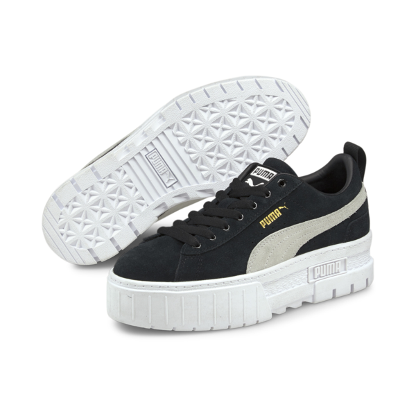 Zapatillas Mayze para mujer, PUMA Black-PUMA White, large-ARG