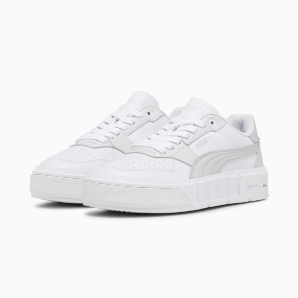 Zapatillas Cali Court Lth para Mujer ADP, PUMA White-Cool Light Gray, large-ARG