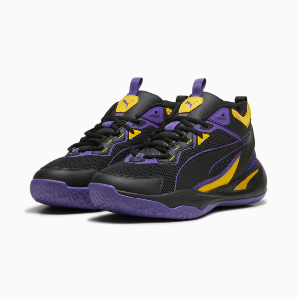 Zapatillas Playmaker ADP, PUMA Black-Team Violet-Yellow Sizzle, large-ARG