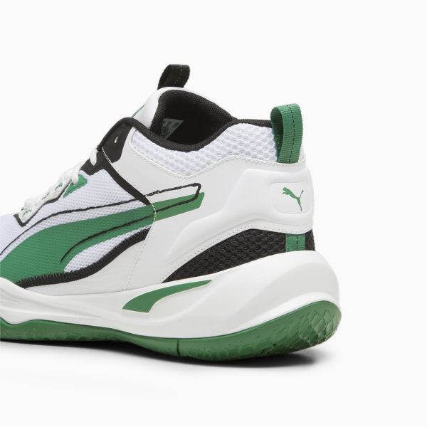 Zapatillas Playmaker ADP, PUMA White-Archive Green-PUMA Black, large-ARG