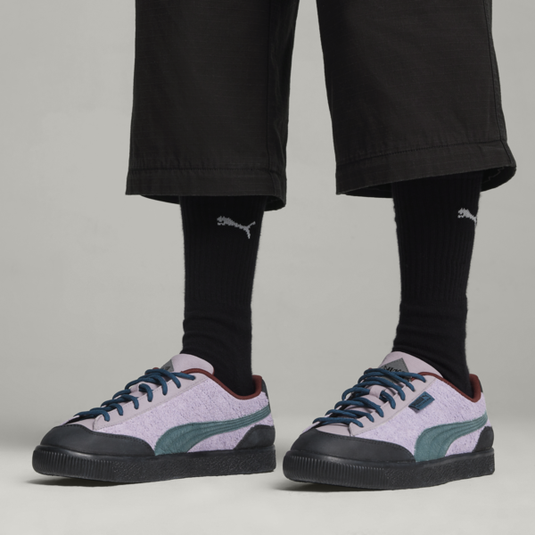 PUMA x PERKS AND MINI Clyde Sneakers, Lavender Shock-Ocean Tropic, large-ZAF