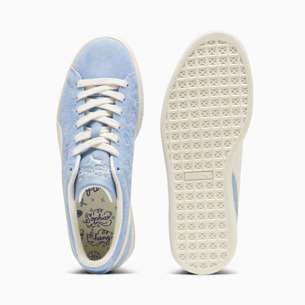 PUMA x SOPHIA CHANG Suede Classic, PUMA White-Zen Blue, large-ZAF
