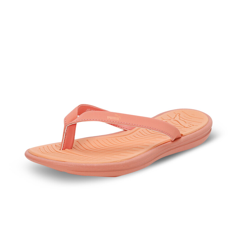 Women's PUMA Daisy V2 Flip-Flops in Orange/Pink size 4 Lightweight Shoes