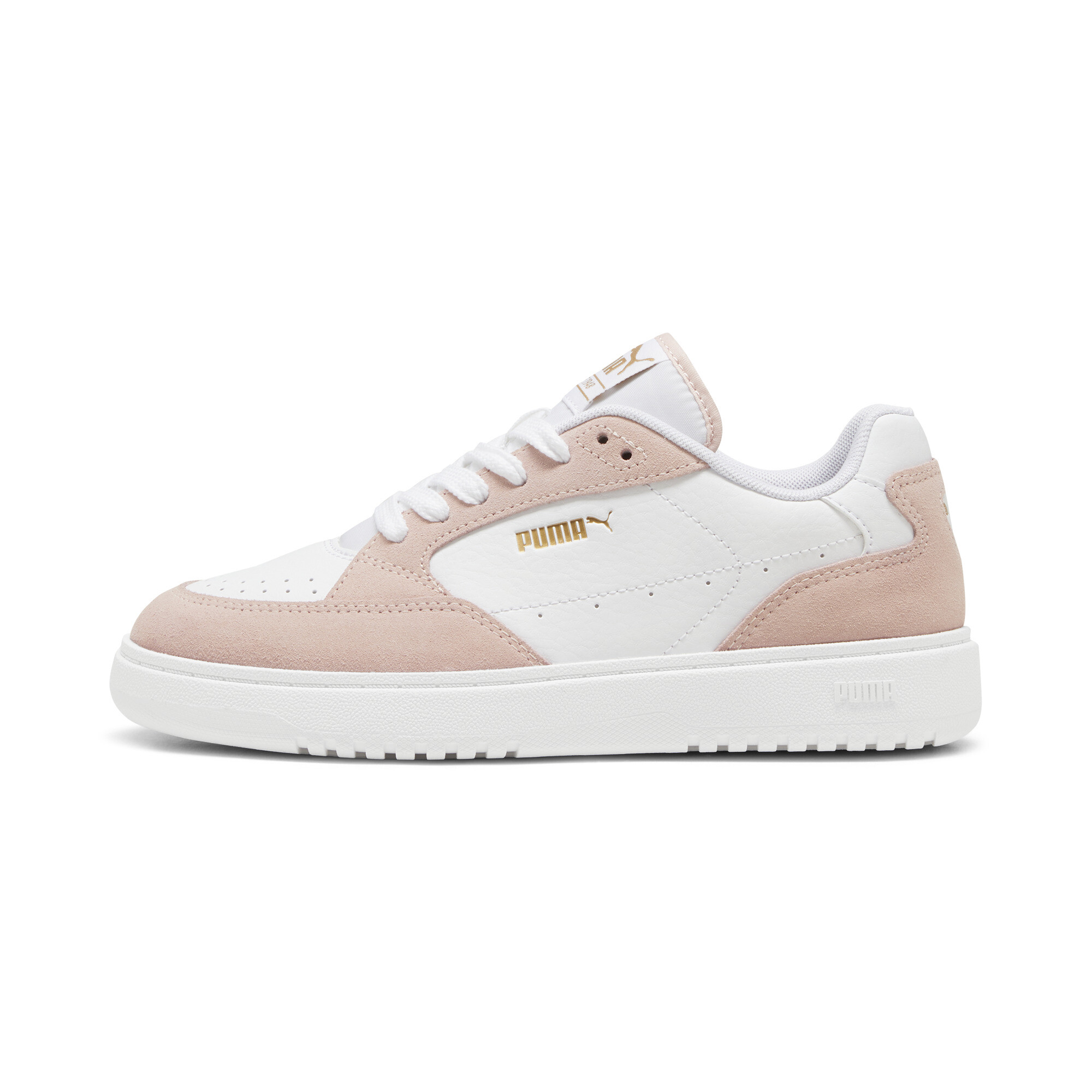 Puma Doublecourt Soft VTG Sneakers Damen Schuhe | Mit Plain | White/Island Pink | Größe: 40.5