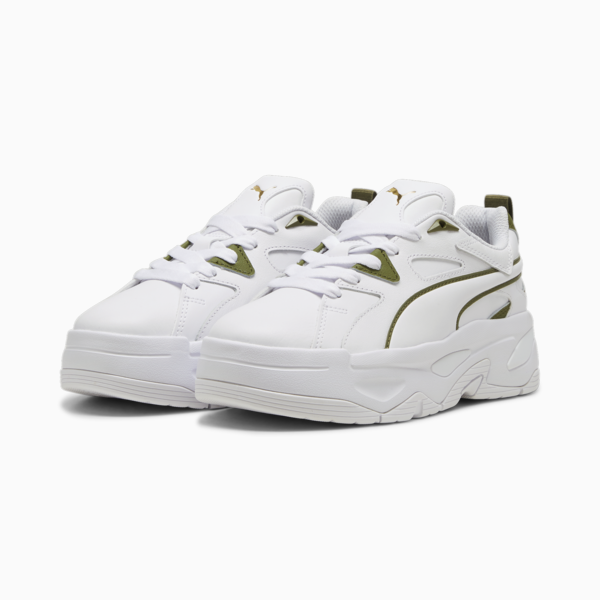 Zapatillas para mujer BLSTR Dresscode, PUMA White-Olive Green, large-ARG