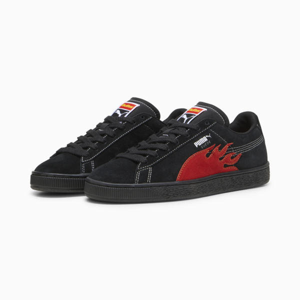 PUMA x BUTTER GOODS Suede Classic Sneakers, PUMA Black-PUMA Red, large-ZAF