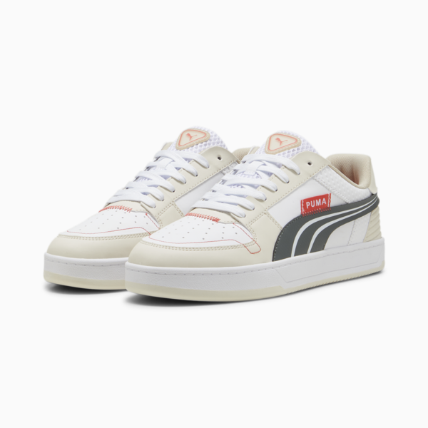 Puma Caven 2.0 VTG Desert Unisex Sneakers, Prairie Tan-PUMA White-Mineral Gray, large-ZAF