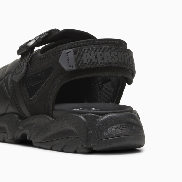 PUMA x PLEASURES TS-01 Quilt Sandals, PUMA Black, large-ZAF