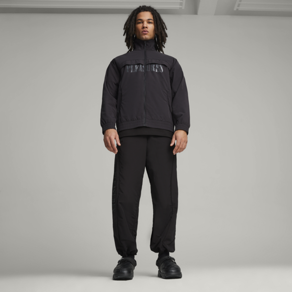 PUMA x PLEASURES TS-01 Quilt Sandals, PUMA Black, large-ZAF