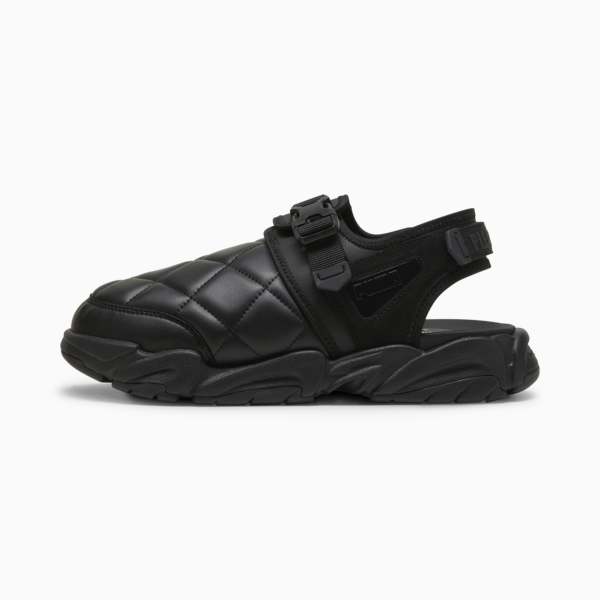 PUMA x PLEASURES TS-01 Quilt Sandals, PUMA Black, large-ZAF
