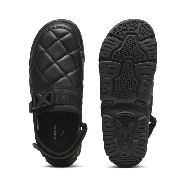 PUMA x PLEASURES TS 01 Quilt Sandals black PUMA
