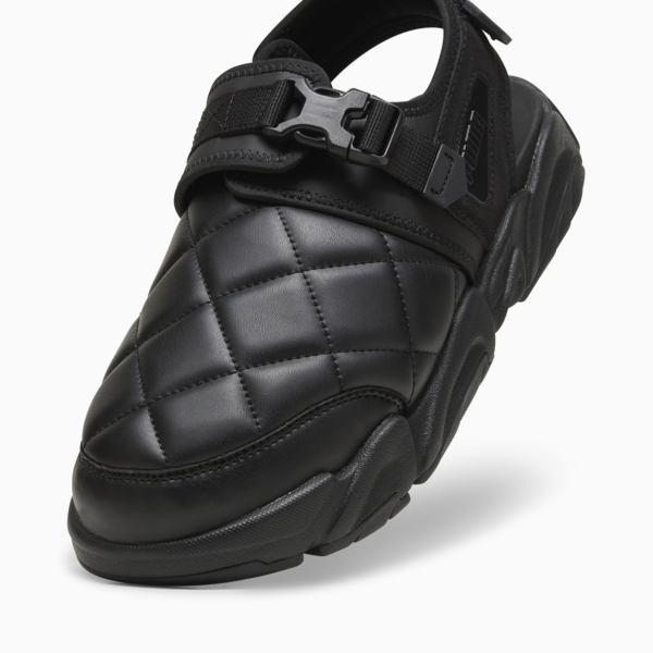 PUMA x PLEASURES TS-01 Quilt Sandals, PUMA Black, large-ZAF