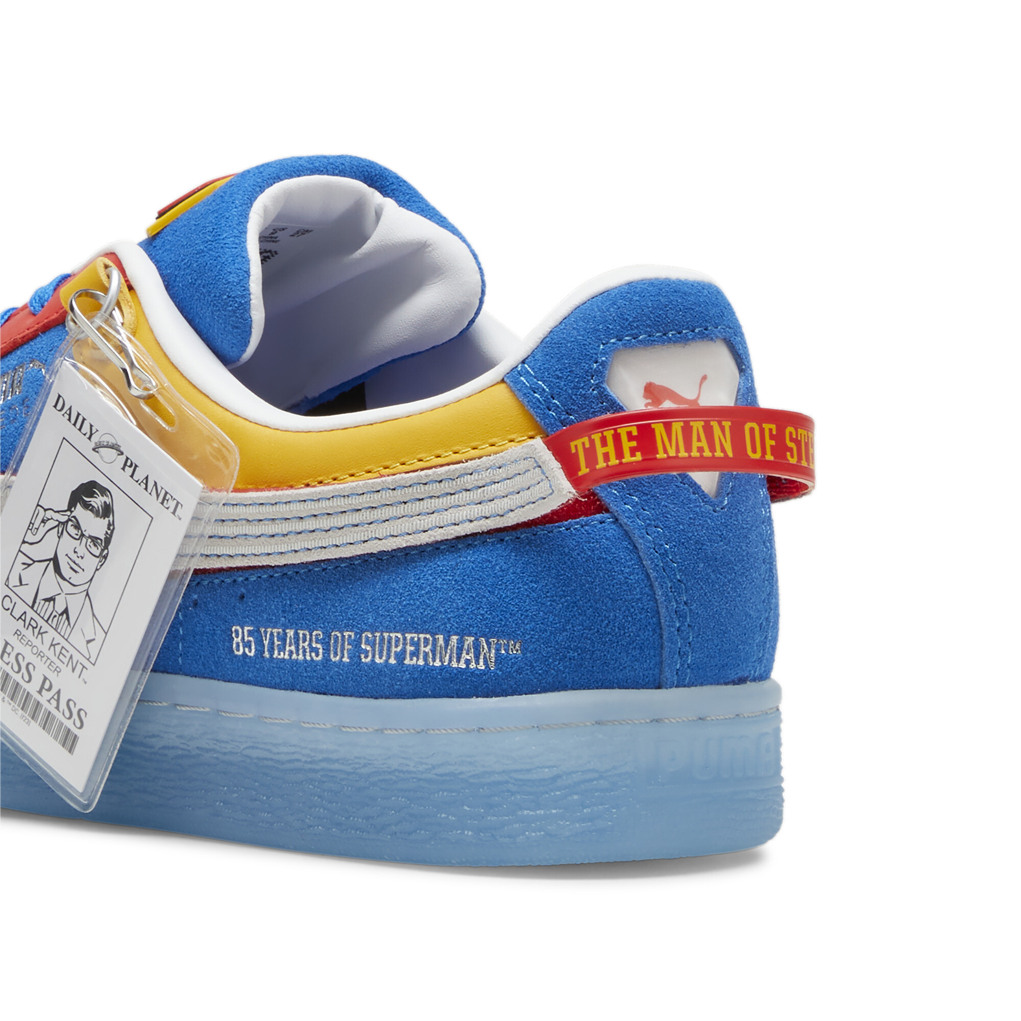 Puma X SUPERMAN 85th Anniversary Suede Sneakers, Blue, Size 38.5, Shoes