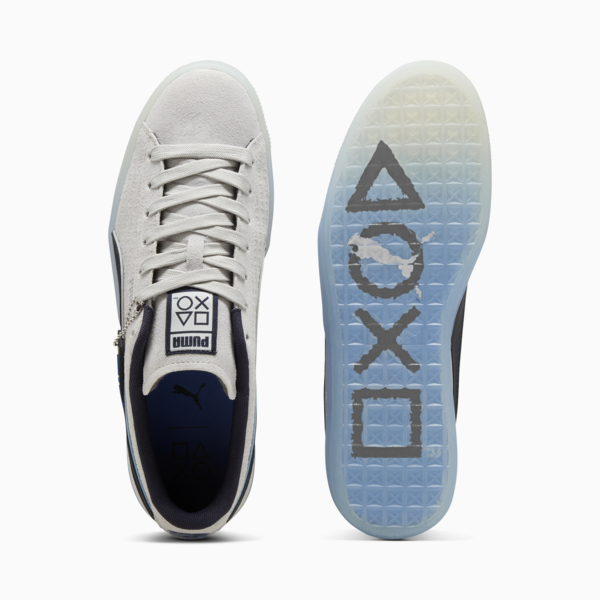 PUMA x PLAYSTATION Suede Sneakers, Glacial Gray-New Navy, large-ZAF