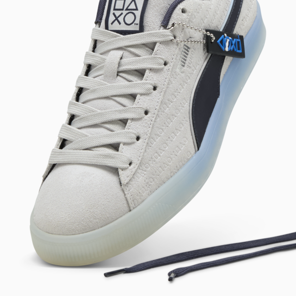 PUMA x PLAYSTATION Suede Sneakers, Glacial Gray-New Navy, large-ZAF