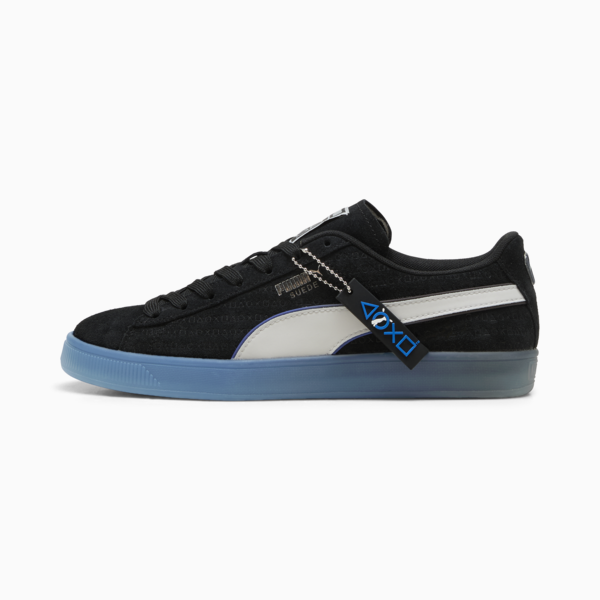 PUMA x PLAYSTATION Suede Sneakers, PUMA Black-Glacial Gray, large-ZAF