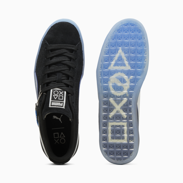 PUMA x PLAYSTATION Suede Sneakers, PUMA Black-Glacial Gray, large-ZAF