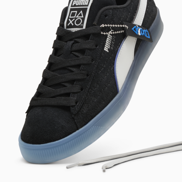 PUMA x PLAYSTATION Suede Sneakers, PUMA Black-Glacial Gray, large-ZAF