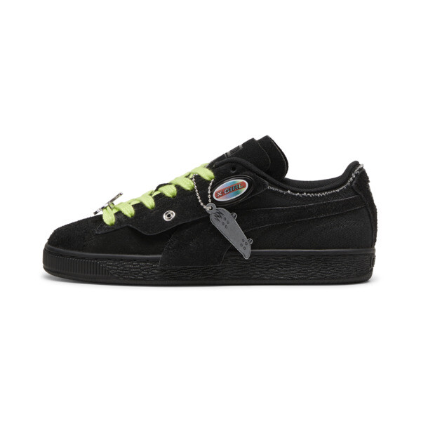 Puma suede heart puma black satin shop