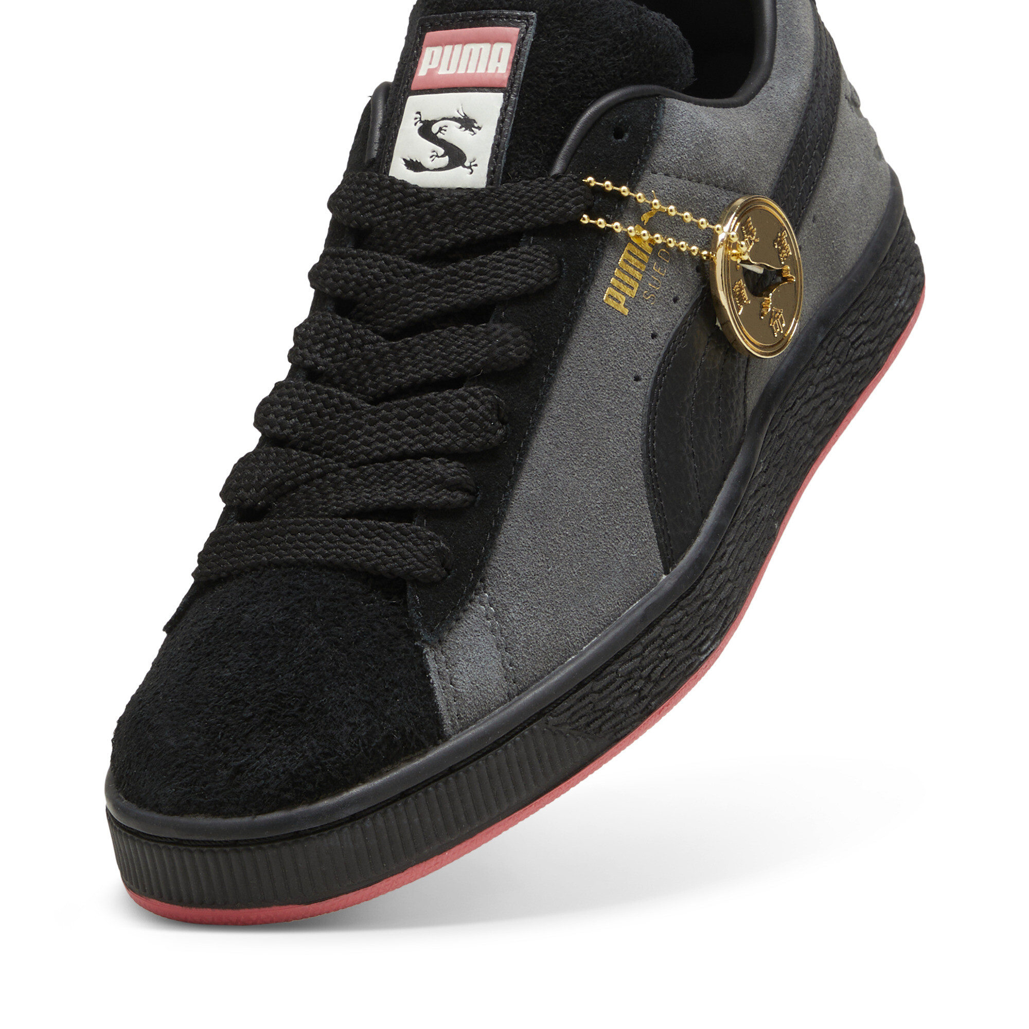 PUMA x STAPLE Suede sneakers, Zwart/Grijs, Maat 37,5