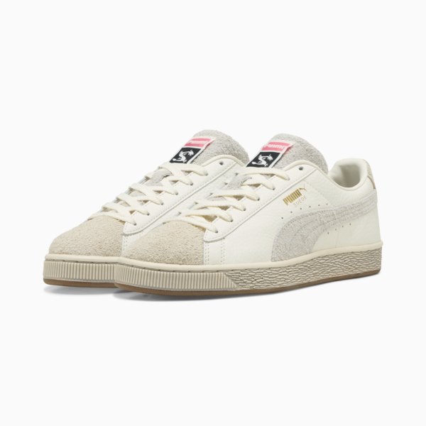 PUMA x STAPLE Suede Sneakers, Warm White-Alpine Snow, large-ZAF