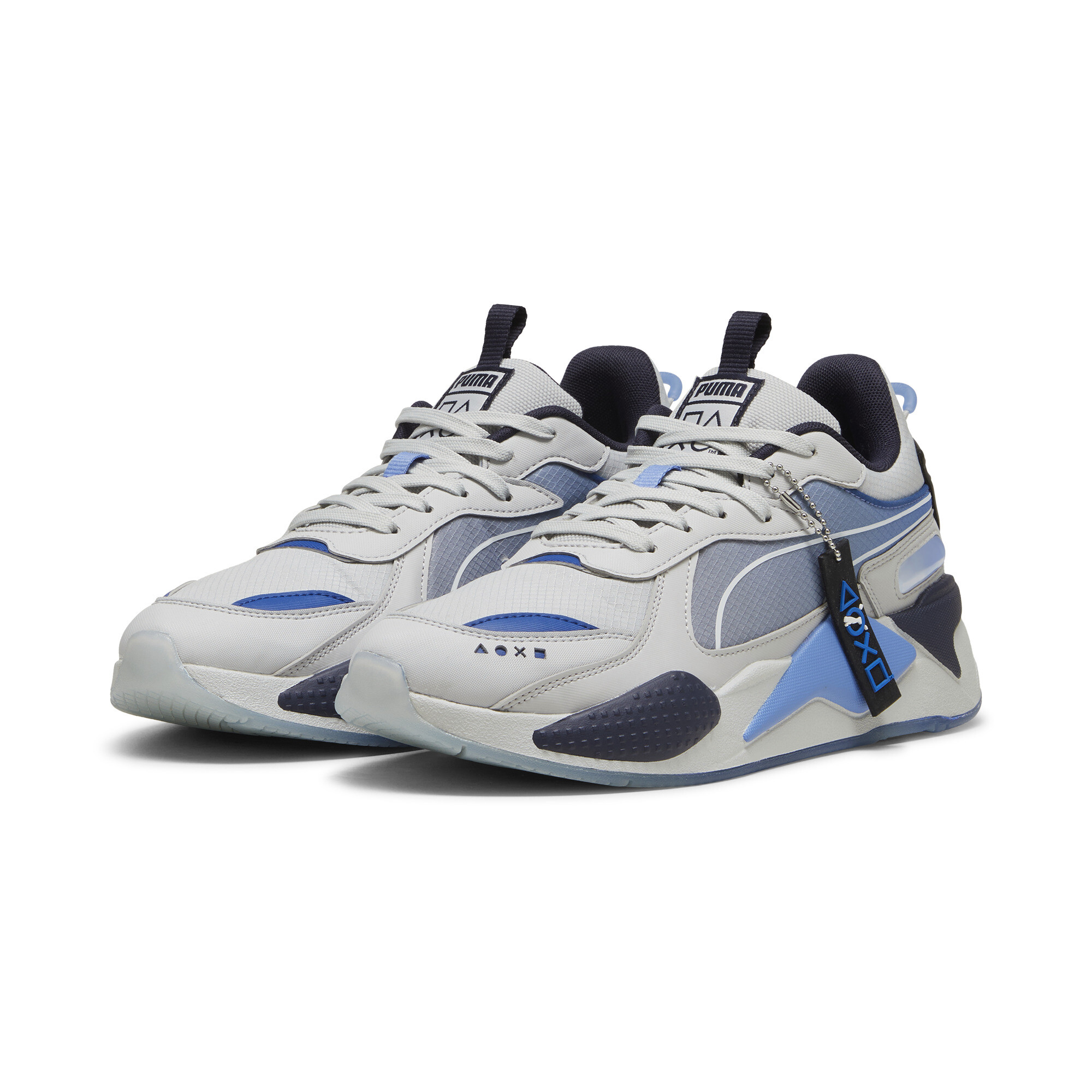 Men's PUMA X PLAYSTATION RS-X Sneakers In Gray, Size EU 38