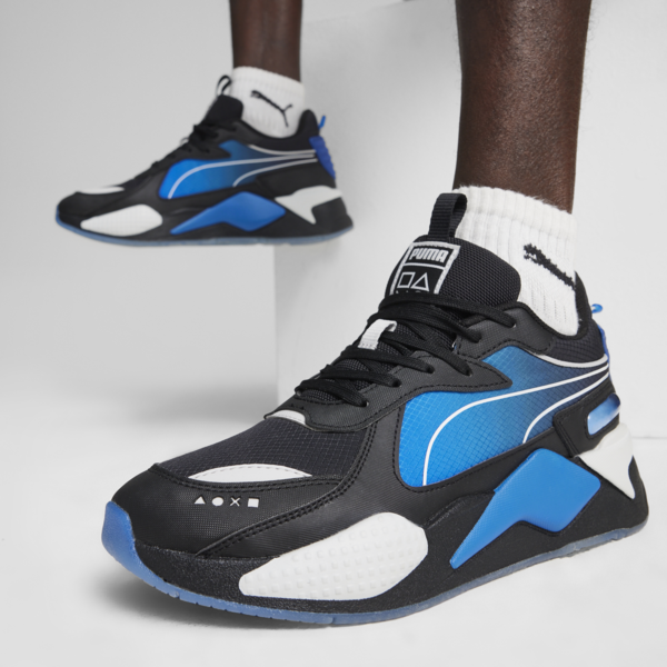 PUMA x PLAYSTATION RS-X Sneakers, PUMA Black-PUMA Team Royal, large-ZAF