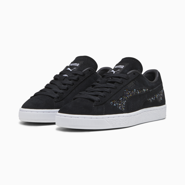 PUMA Swarovski Crystals Suede Women's Sneakers, PUMA Black, large-ZAF