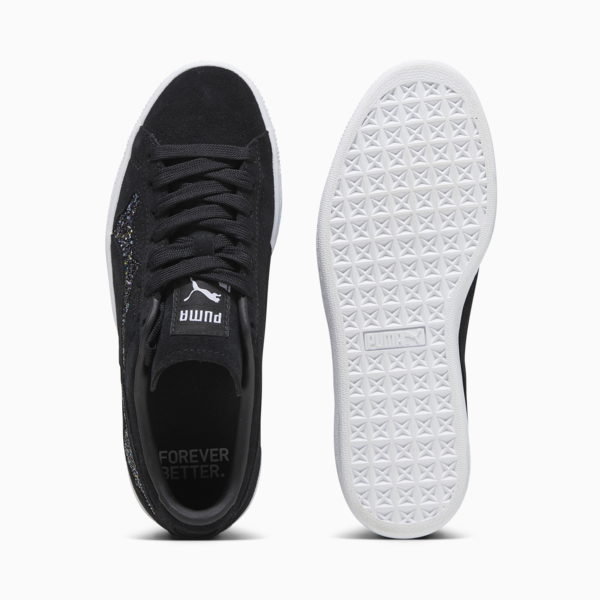 PUMA Swarovski Crystals Suede Women's Sneakers, PUMA Black, large-ZAF