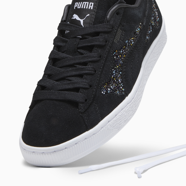 PUMA Swarovski Crystals Suede Women's Sneakers, PUMA Black, large-ZAF