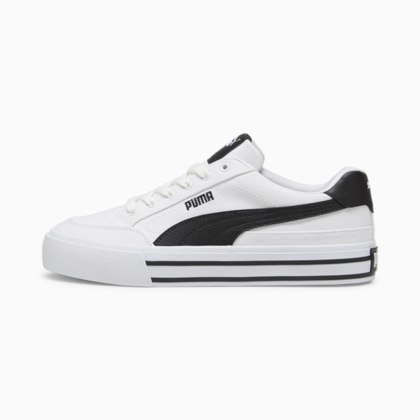 Tenis Court Classic Vulc Formstrip, PUMA White-PUMA Black, large-MEX