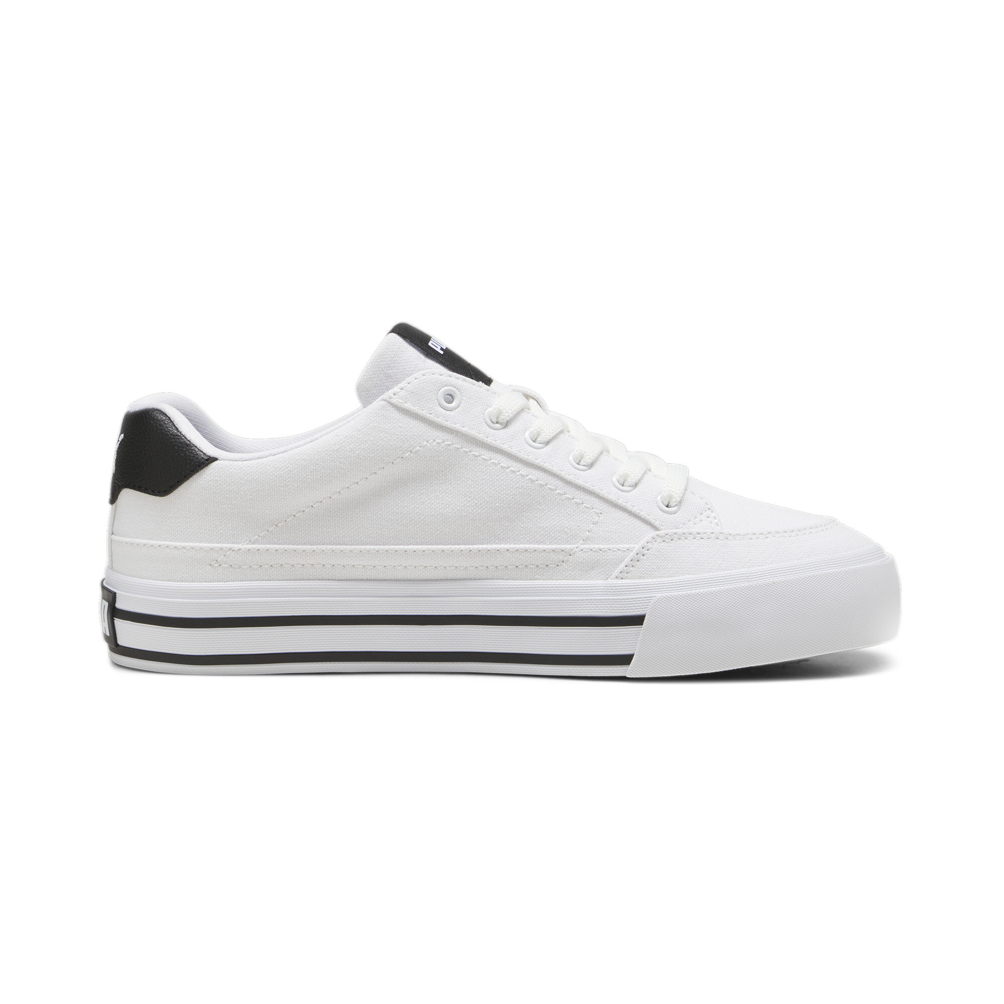 PUMA Court Classic Vulcanised Formstrip uniseks sneakers, Zwart/Wit, Maat 38 thumbnail 3