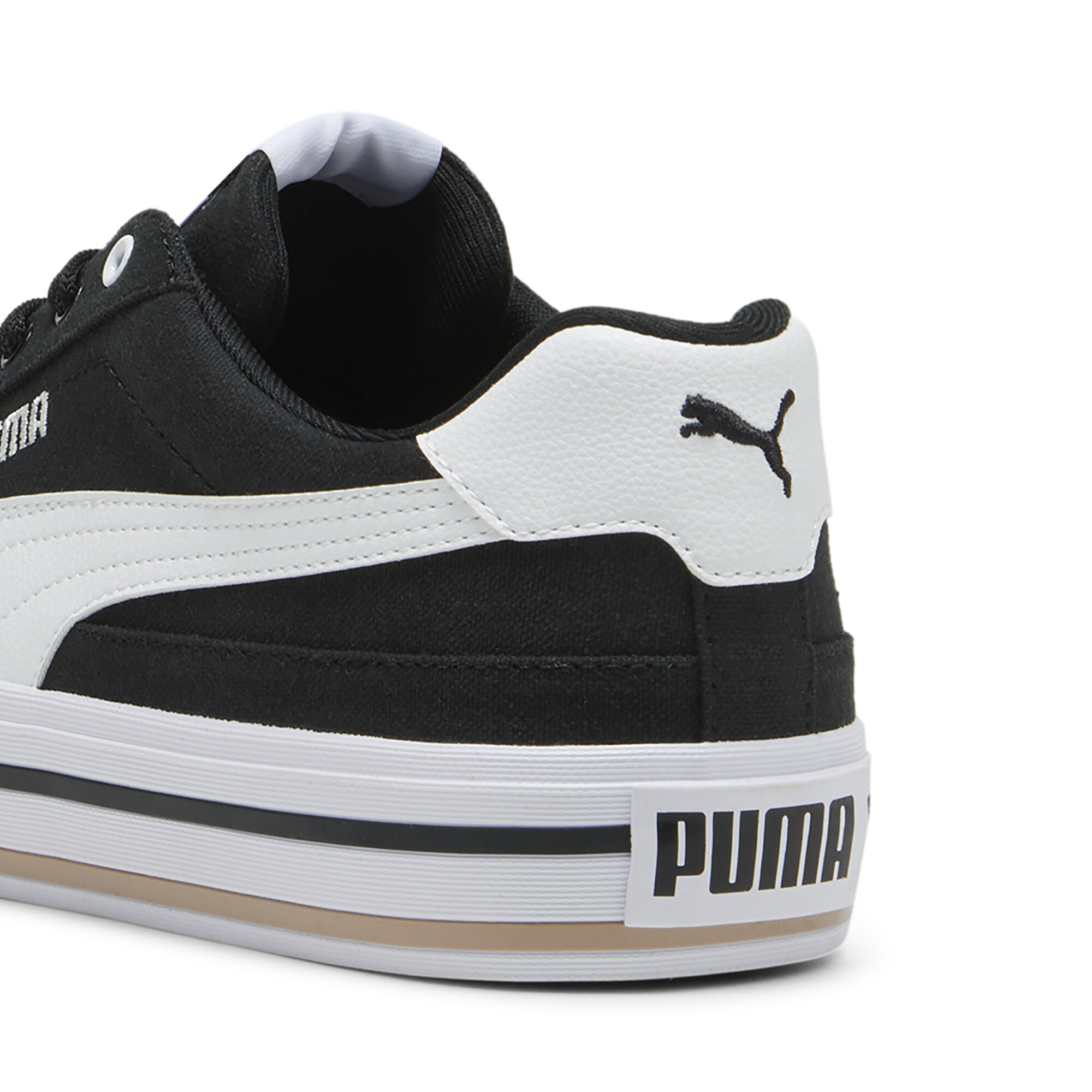PUMA Court Classic Vulcanised Formstrip uniseks sneakers, Zwart/Wit, Maat 42 thumbnail 5
