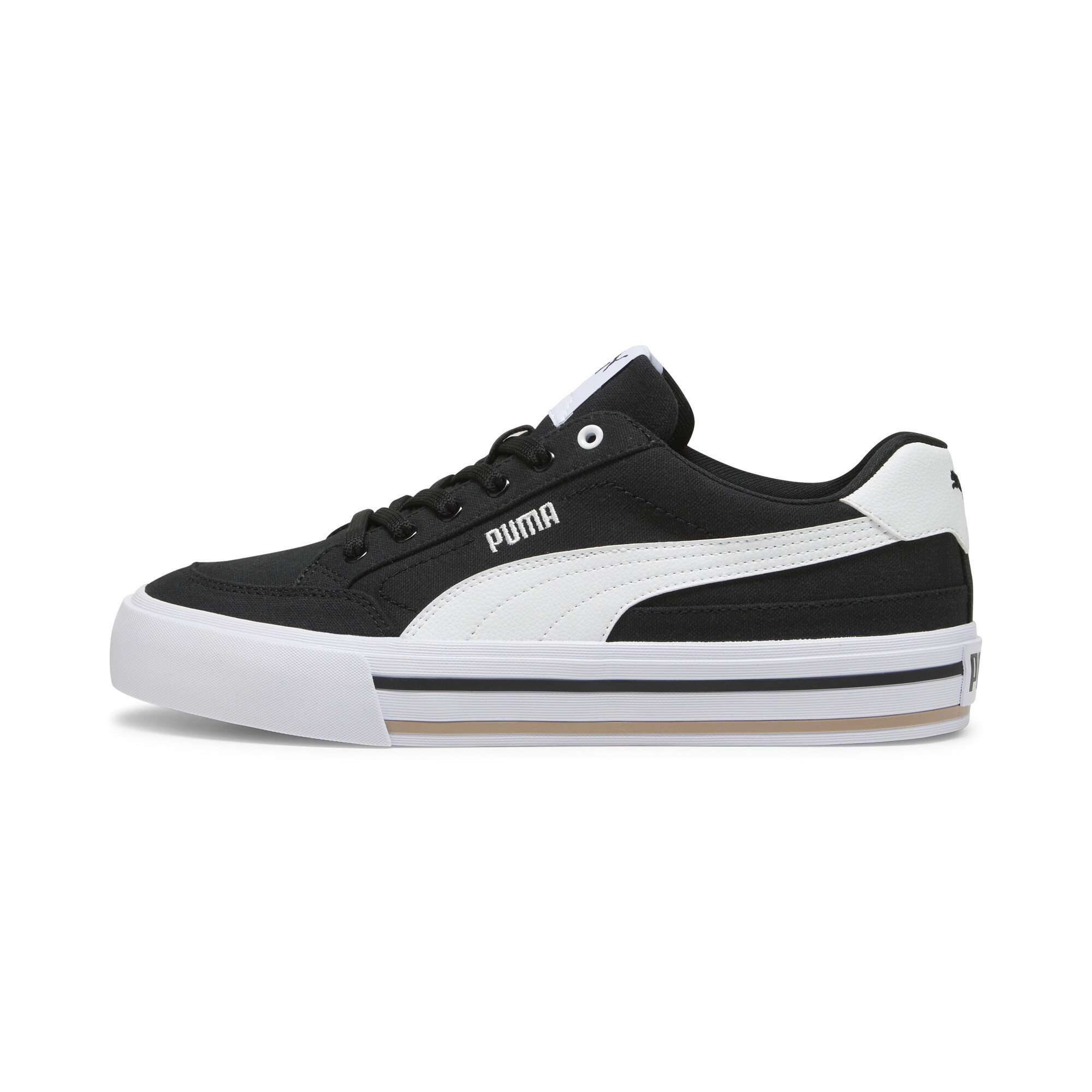 Puma Court Classic Vulcanised Formstrip Unisex Sneakers In Black