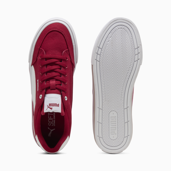 Court Classic Vulcanised Formstrip Unisex Sneakers, Dark Crimson-PUMA White, large-MEX