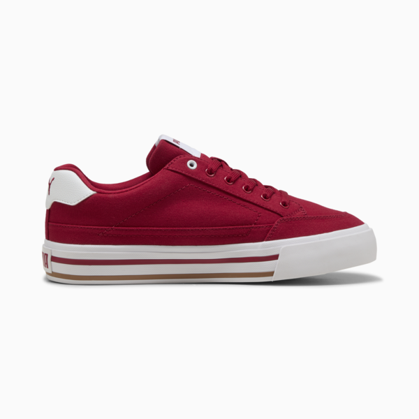 Court Classic Vulcanised Formstrip Unisex Sneakers, Dark Crimson-PUMA White, large-MEX