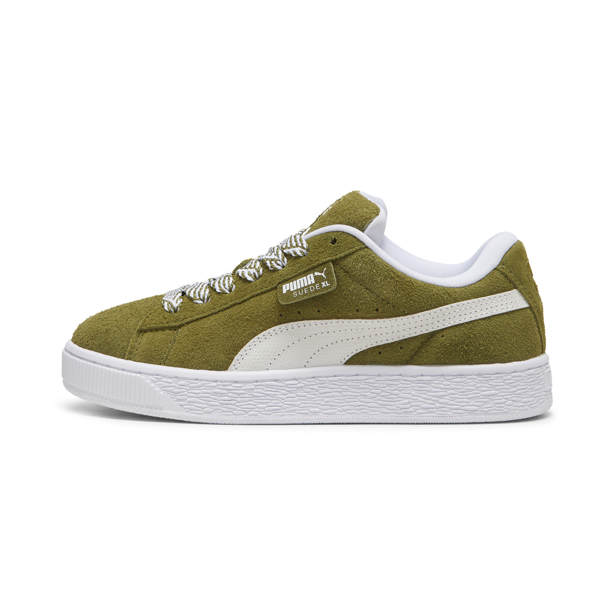 Puma Suede XL Soft Sneakers Damen Schuhe | Mit Colorful | Olive Green/White | Größe: 38