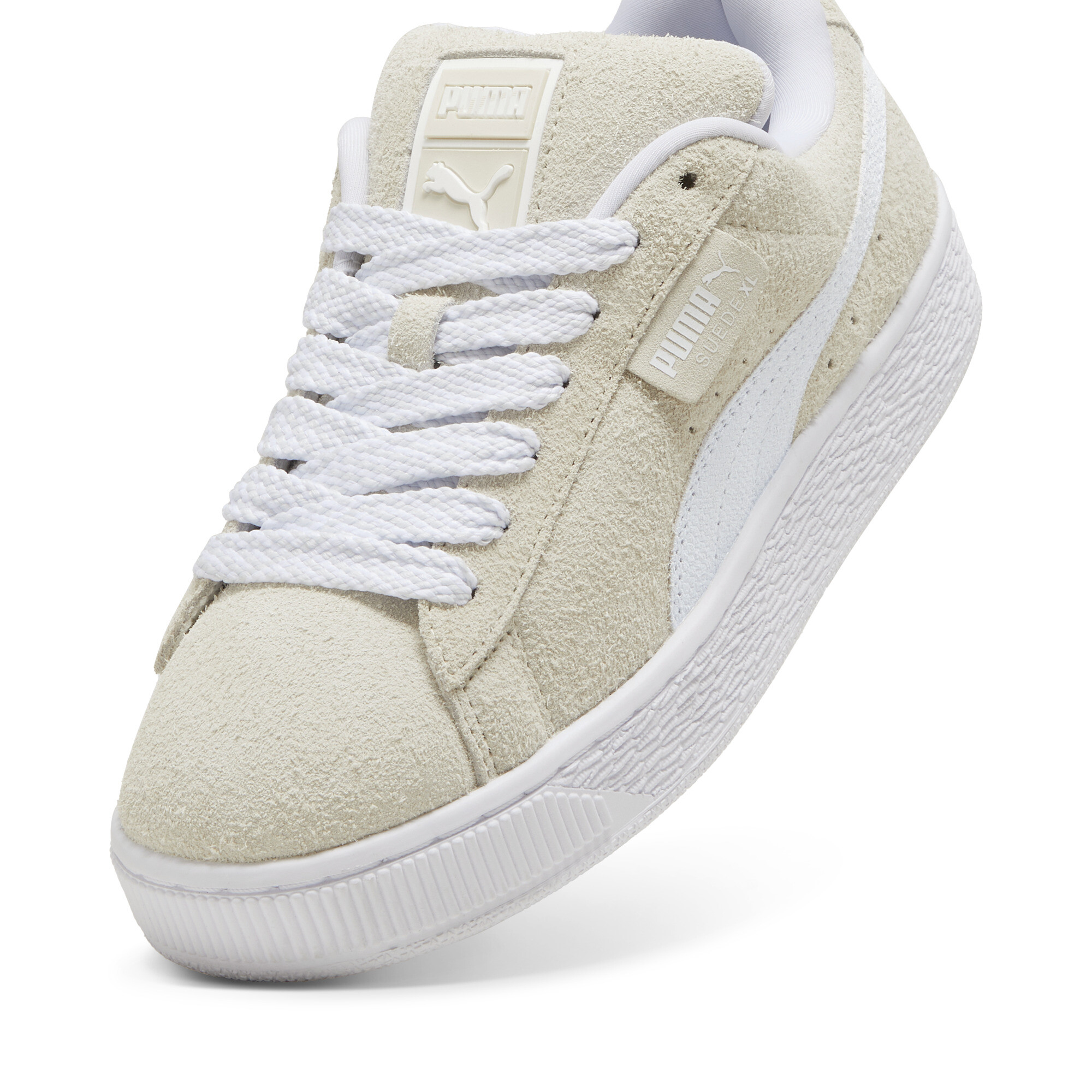 Suede XL Soft sneakers voor Dames, Rood/Zilver/Bruin, Maat 39 | PUMA