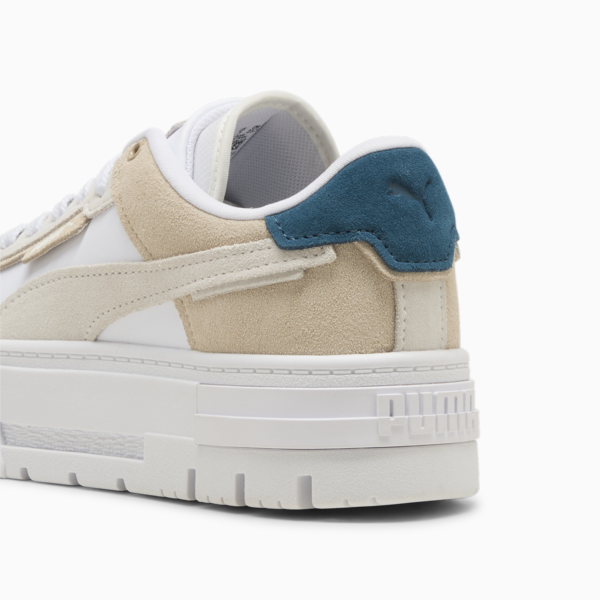 Mayze Crashed Women's Sneakers, PUMA White-Putty, large-ZAF