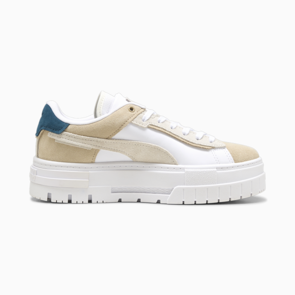 Mayze Crashed Women's Sneakers, PUMA White-Putty, large-ZAF