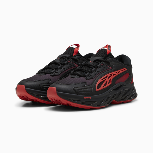 Exotek NITRO™ Energy Sneakers, PUMA Black-Active Red, large-ZAF