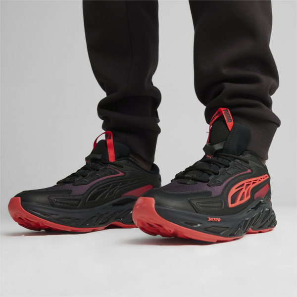 Exotek NITRO™ Energy Sneakers, PUMA Black-Active Red, large-ZAF