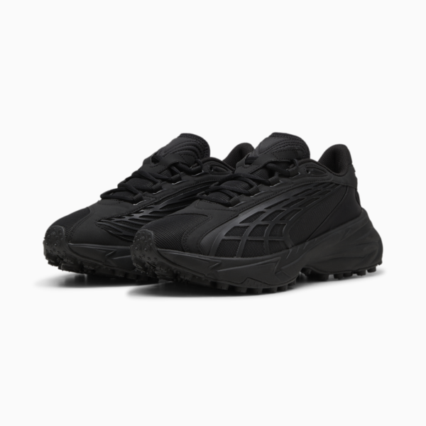 Spirex Base Unisex Sneakers, PUMA Black-Strong Gray, large-MEX