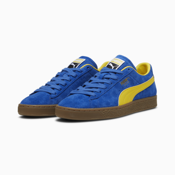 Suede Terrace Unisex Sneakers, Cobalt Glaze-Pelé Yellow, large-ZAF