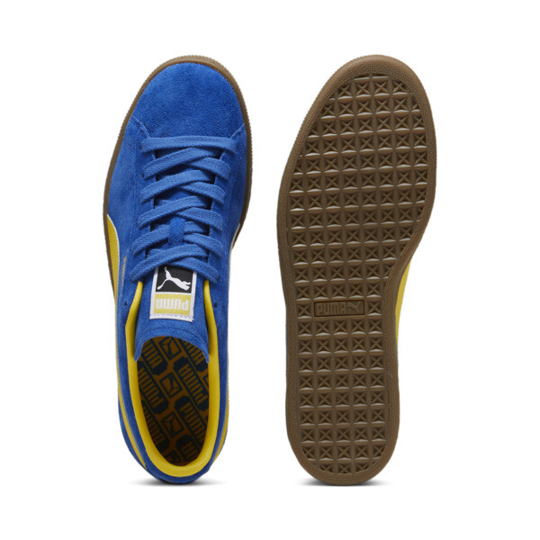 Suede Terrace Unisex Sneakers, Cobalt Glaze-Pelé Yellow, large-ZAF