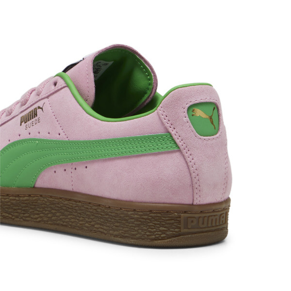 Puma suede pink and green deals