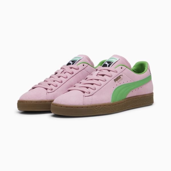 Suede Terrace Unisex Sneakers, Pink Delight-PUMA Green, large-ZAF