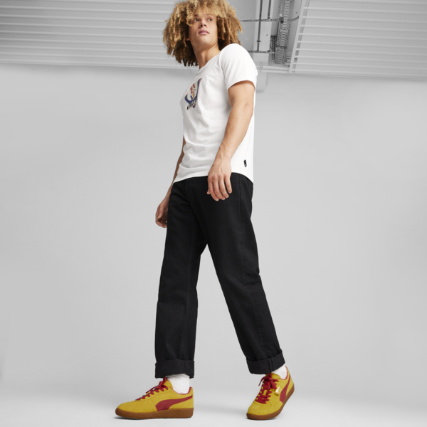 Palermo Sneakers Unisex, Pelé Yellow-Club Red, large-ZAF