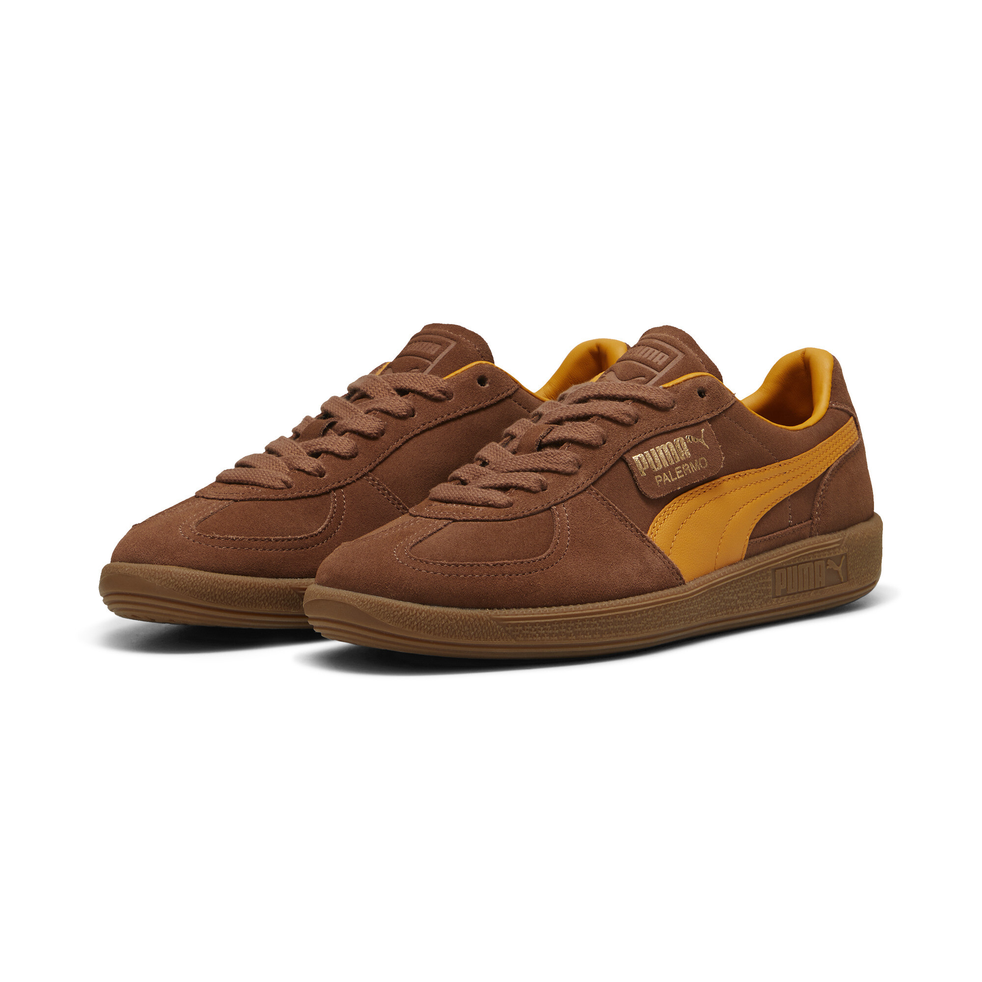 Puma Palermo Sneakers Unisex, Brown, Size 40, Shoes