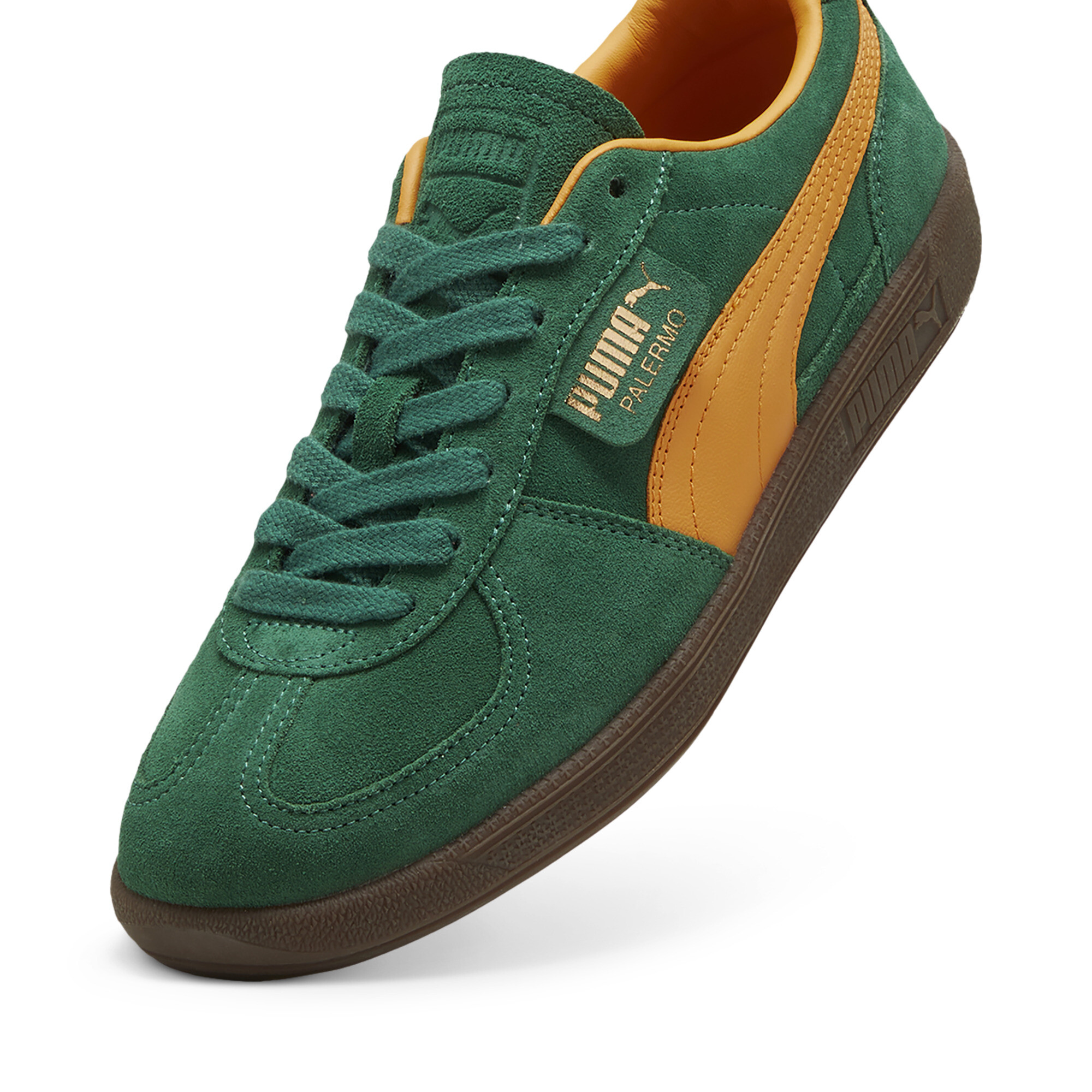 Kids' PUMA Palermo Sneakers Unisex In Green, Size EU 35.5